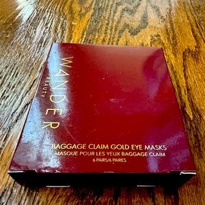 Wander Beauty Baggage Claim Gold Eye Masks brand new in box
